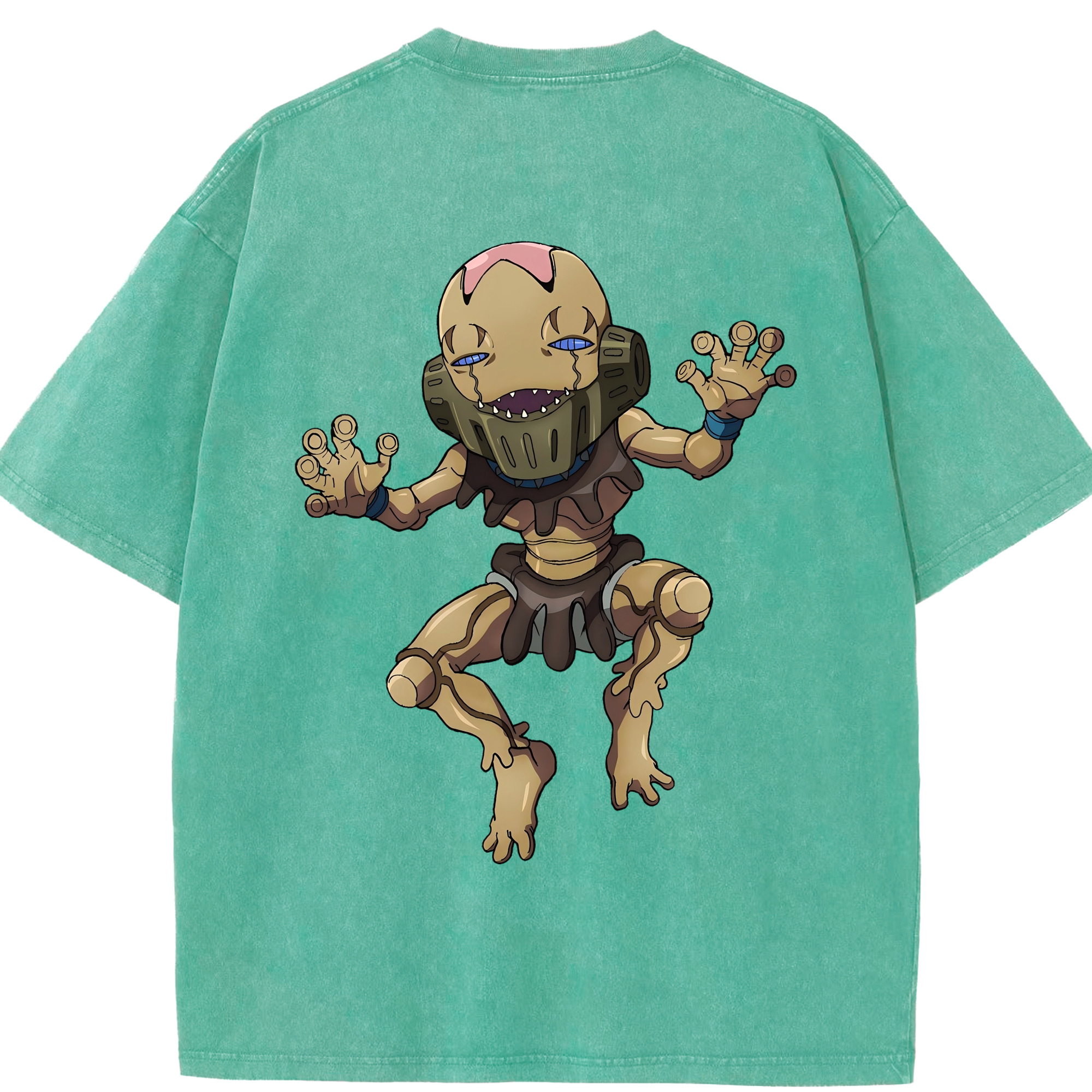 （画像用） ジョジョの奇妙な冒険 JoJo's Bizarre Adventure 綿100% ヴィンテージ風 半袖Tシャツ（背面プリント）